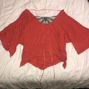 Coral free people top